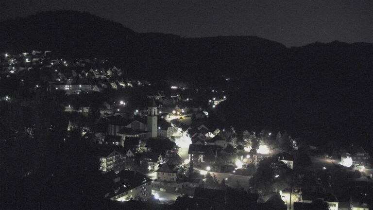 Dieses Bild zeigt eine Webcam-Aufnahme von Ottenhöfen, aufgenommen am Donnerstag, den 23.07.2026 um 23:30 Uhr