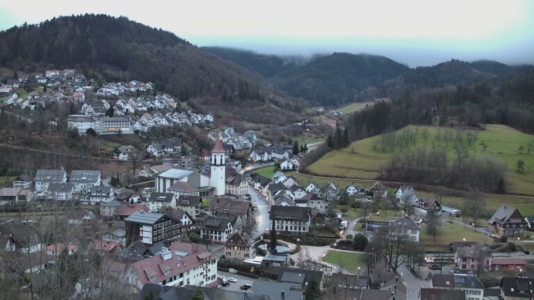 Dieses Bild zeigt eine Webcam-Aufnahme von Ottenhöfen, aufgenommen am Samstag, den 21.02.2026 um 07:20 Uhr