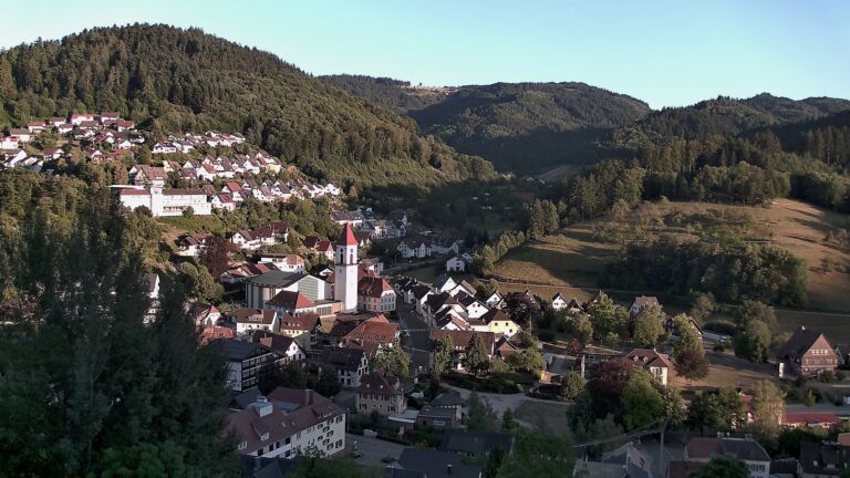 Dieses Bild zeigt eine Webcam-Aufnahme von Ottenhöfen, aufgenommen am Dienstag, den 28.07.2026 um 20:10 Uhr