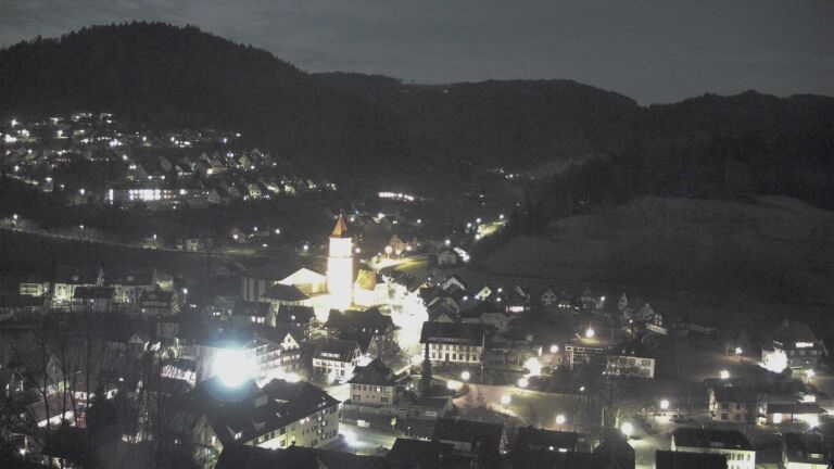 Dieses Bild zeigt eine Webcam-Aufnahme von Ottenhöfen, aufgenommen am Samstag, den 31.01.2026 um 20:50 Uhr