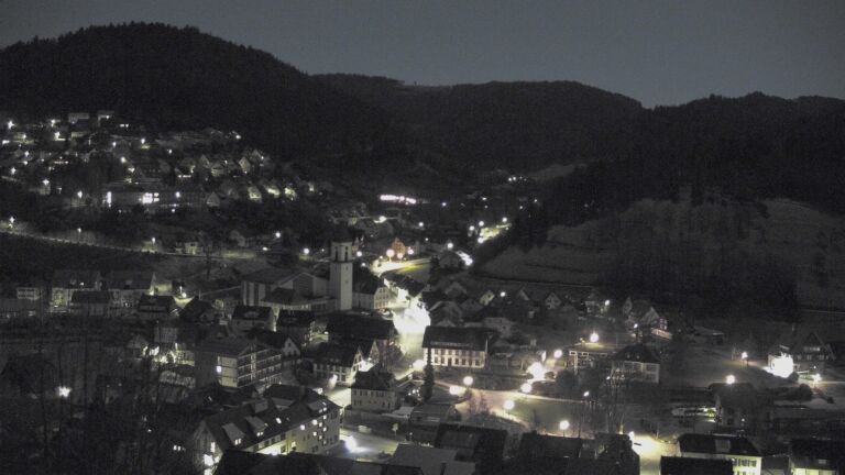 Dieses Bild zeigt eine Webcam-Aufnahme von Ottenhöfen, aufgenommen am Dienstag, den 03.03.2026 um 00:00 Uhr