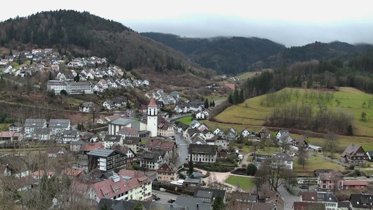 Dieses Bild zeigt eine Webcam-Aufnahme von Ottenhöfen, aufgenommen am Samstag, den 21.02.2026 um 08:00 Uhr