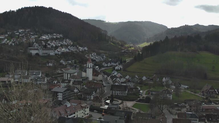 Dieses Bild zeigt eine Webcam-Aufnahme von Ottenhöfen, aufgenommen am Donnerstag, den 12.03.2026 um 11:50 Uhr