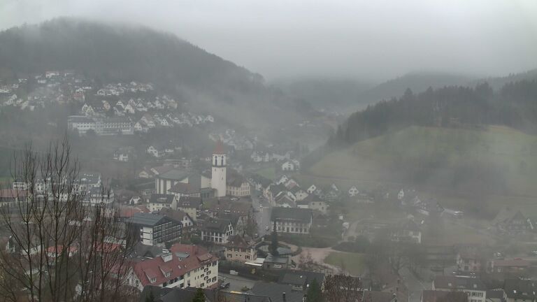 Dieses Bild zeigt eine Webcam-Aufnahme von Ottenhöfen, aufgenommen am Montag, den 26.01.2026 um 09:50 Uhr