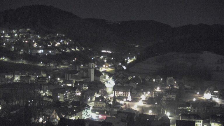 Dieses Bild zeigt eine Webcam-Aufnahme von Ottenhöfen, aufgenommen am Dienstag, den 30.12.2025 um 00:00 Uhr