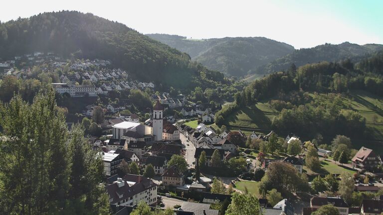 Dieses Bild zeigt eine Webcam-Aufnahme von Ottenhöfen, aufgenommen am Montag, den 12.10.2026 um 11:10 Uhr