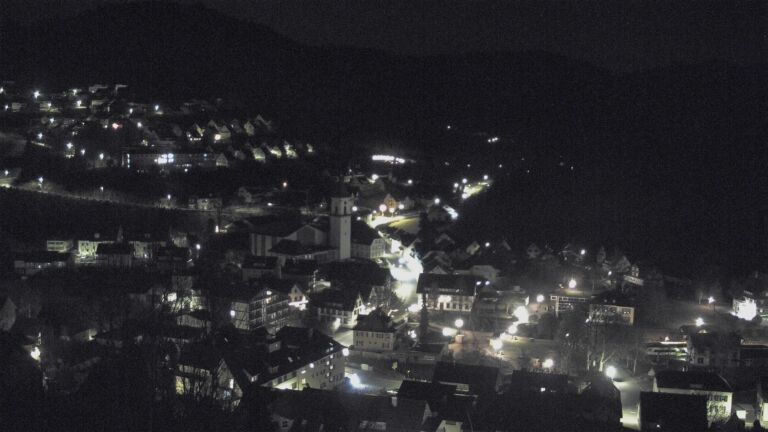 Dieses Bild zeigt eine Webcam-Aufnahme von Ottenhöfen, aufgenommen am Dienstag, den 16.12.2025 um 01:00 Uhr