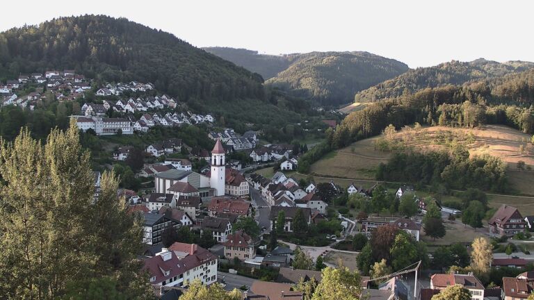 Dieses Bild zeigt eine Webcam-Aufnahme von Ottenhöfen, aufgenommen am Samstag, den 08.08.2026 um 07:20 Uhr