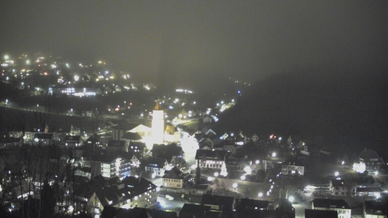 Dieses Bild zeigt eine Webcam-Aufnahme von Ottenhöfen, aufgenommen am Montag, den 22.12.2025 um 18:50 Uhr