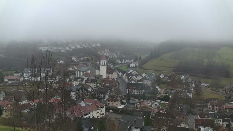 Dieses Bild zeigt eine Webcam-Aufnahme von Ottenhöfen, aufgenommen am Sonntag, den 14.12.2025 um 10:20 Uhr