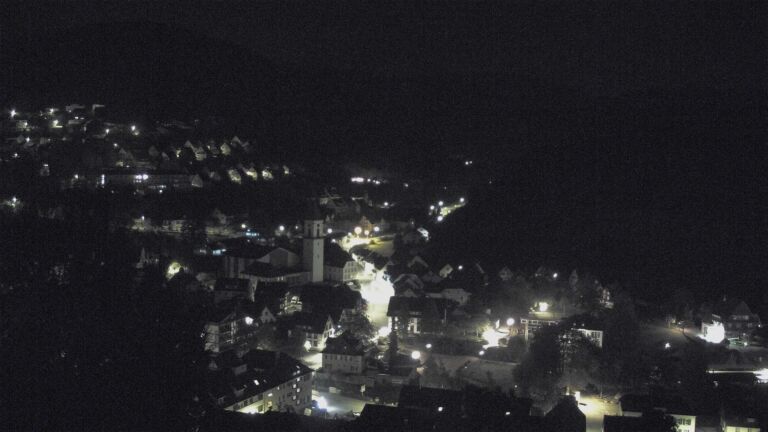 Dieses Bild zeigt eine Webcam-Aufnahme von Ottenhöfen, aufgenommen am Dienstag, den 20.10.2026 um 03:30 Uhr