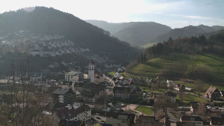 Dieses Bild zeigt eine Webcam-Aufnahme von Ottenhöfen, aufgenommen am Donnerstag, den 19.03.2026 um 08:50 Uhr