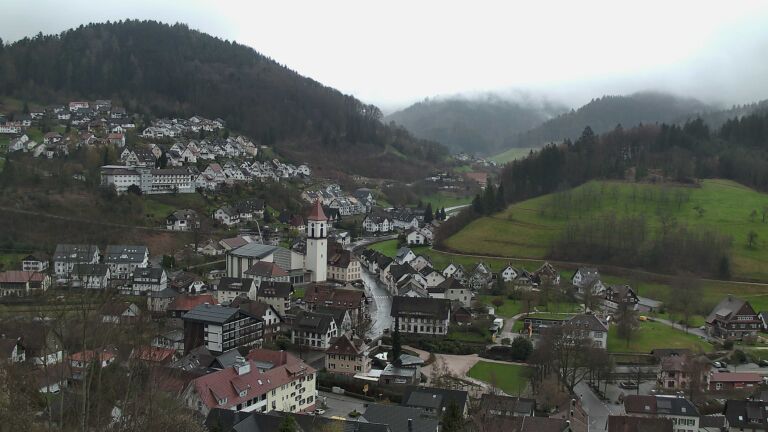 Dieses Bild zeigt eine Webcam-Aufnahme von Ottenhöfen, aufgenommen am Dienstag, den 31.03.2026 um 11:50 Uhr