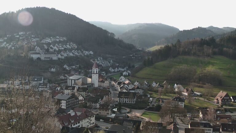 Dieses Bild zeigt eine Webcam-Aufnahme von Ottenhöfen, aufgenommen am Sonntag, den 08.03.2026 um 08:40 Uhr