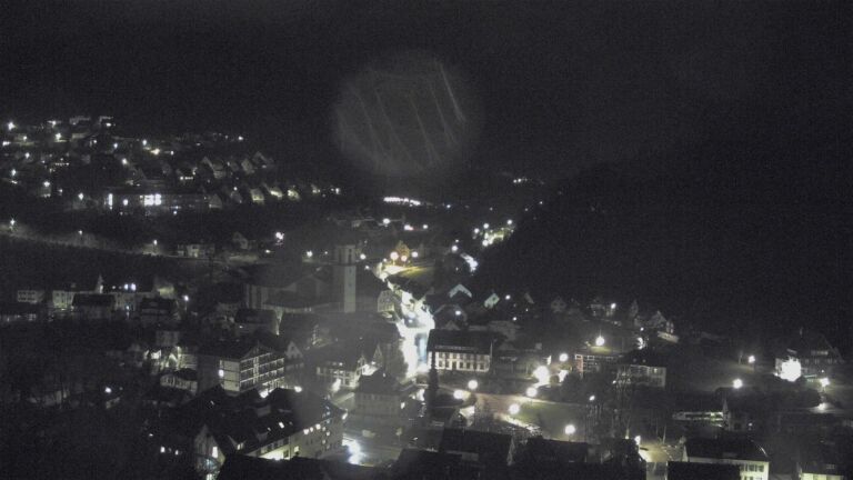 Dieses Bild zeigt eine Webcam-Aufnahme von Ottenhöfen, aufgenommen am Mittwoch, den 11.03.2026 um 23:00 Uhr