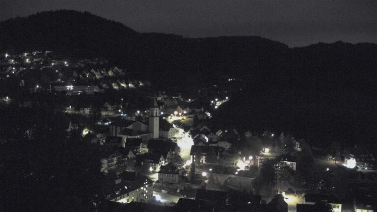 Dieses Bild zeigt eine Webcam-Aufnahme von Ottenhöfen, aufgenommen am Freitag, den 23.10.2026 um 02:00 Uhr