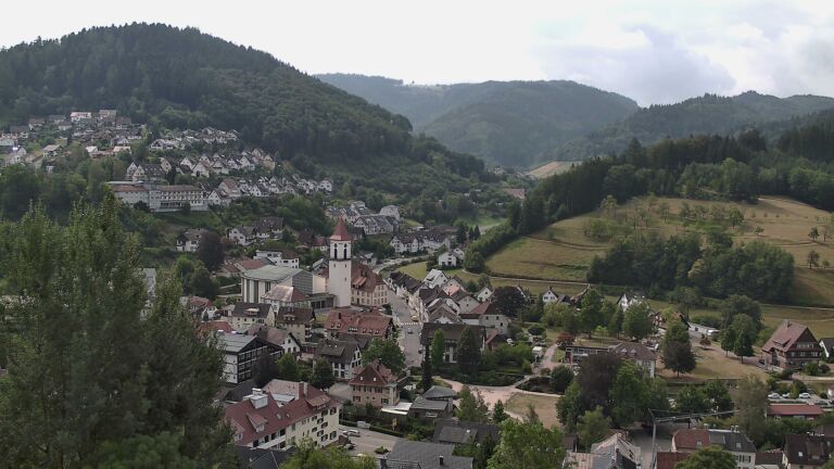Dieses Bild zeigt eine Webcam-Aufnahme von Ottenhöfen, aufgenommen am Samstag, den 01.08.2026 um 10:50 Uhr