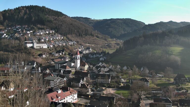 Dieses Bild zeigt eine Webcam-Aufnahme von Ottenhöfen, aufgenommen am Mittwoch, den 25.02.2026 um 16:00 Uhr