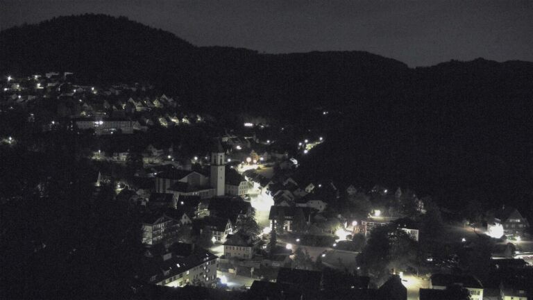 Dieses Bild zeigt eine Webcam-Aufnahme von Ottenhöfen, aufgenommen am Freitag, den 25.09.2026 um 04:30 Uhr