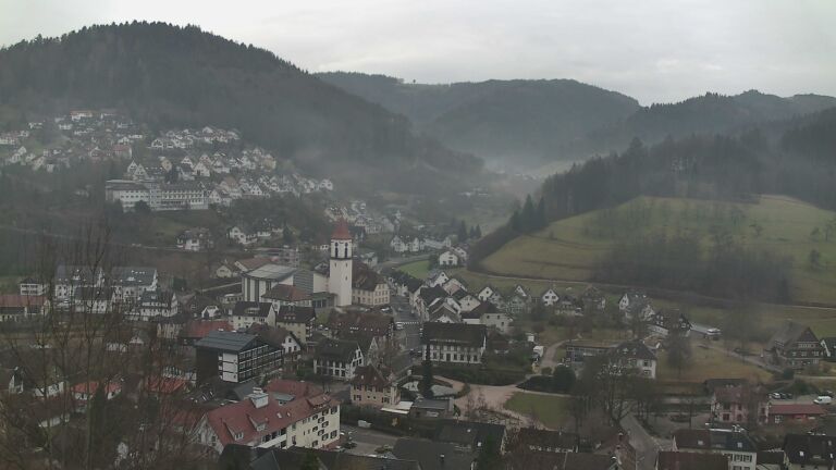 Dieses Bild zeigt eine Webcam-Aufnahme von Ottenhöfen, aufgenommen am Freitag, den 06.02.2026 um 09:10 Uhr