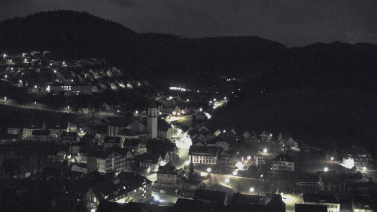 Dieses Bild zeigt eine Webcam-Aufnahme von Ottenhöfen, aufgenommen am Sonntag, den 01.03.2026 um 02:30 Uhr