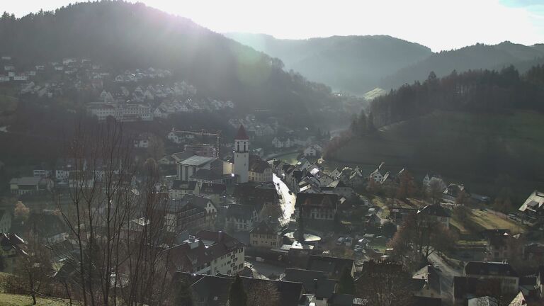 Dieses Bild zeigt eine Webcam-Aufnahme von Ottenhöfen, aufgenommen am Freitag, den 12.12.2025 um 10:40 Uhr