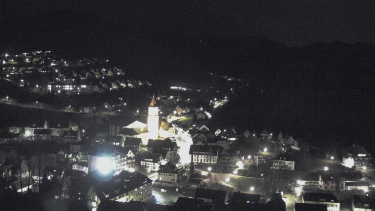 Dieses Bild zeigt eine Webcam-Aufnahme von Ottenhöfen, aufgenommen am Samstag, den 21.02.2026 um 20:50 Uhr