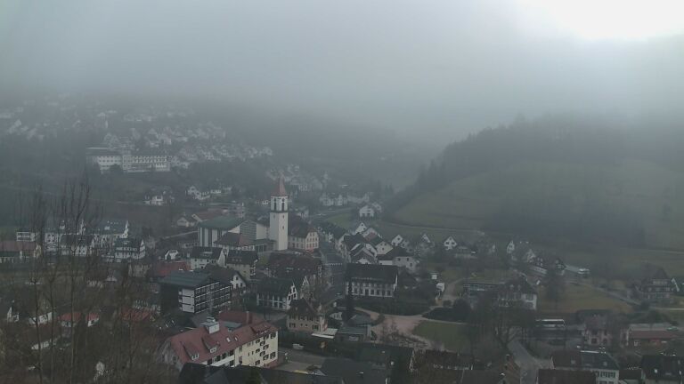 Dieses Bild zeigt eine Webcam-Aufnahme von Ottenhöfen, aufgenommen am Mittwoch, den 04.02.2026 um 17:20 Uhr