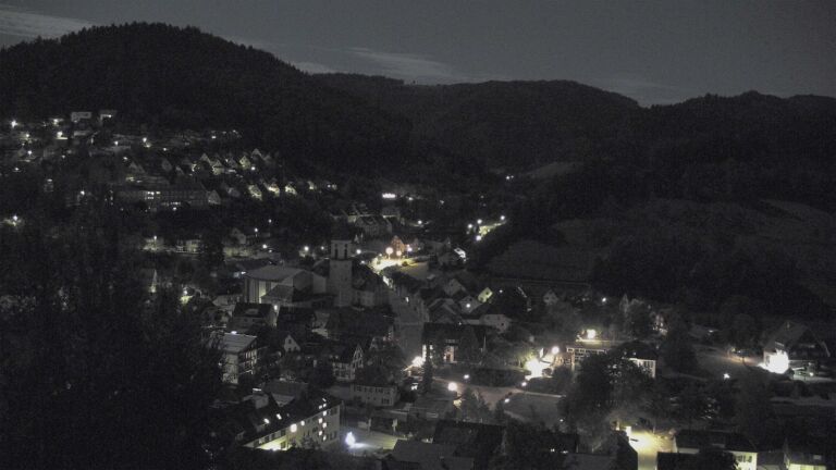 Dieses Bild zeigt eine Webcam-Aufnahme von Ottenhöfen, aufgenommen am Montag, den 28.09.2026 um 00:00 Uhr
