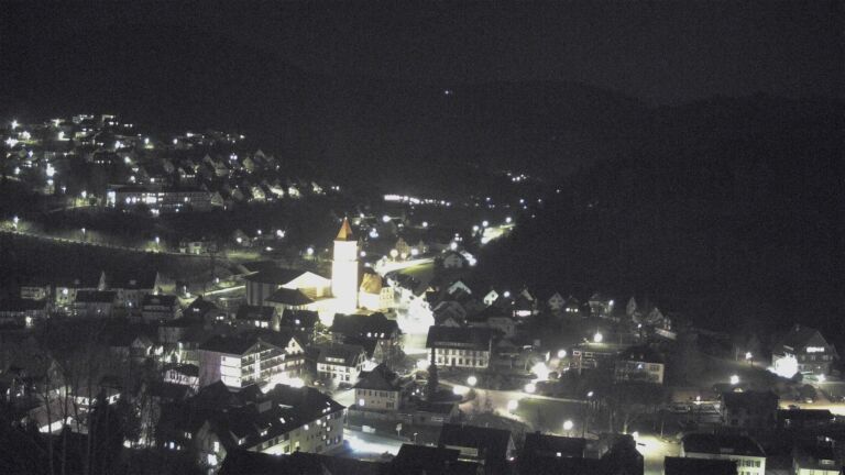 Dieses Bild zeigt eine Webcam-Aufnahme von Ottenhöfen, aufgenommen am Samstag, den 21.03.2026 um 20:30 Uhr