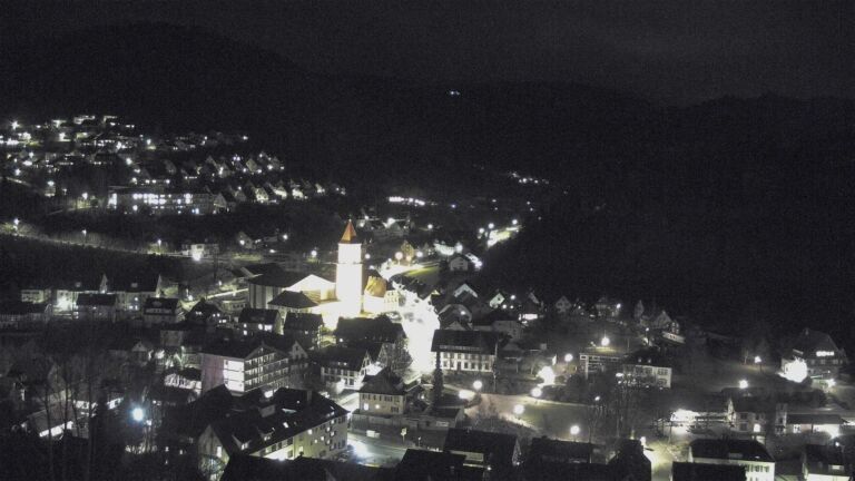 Dieses Bild zeigt eine Webcam-Aufnahme von Ottenhöfen, aufgenommen am Dienstag, den 17.02.2026 um 20:00 Uhr