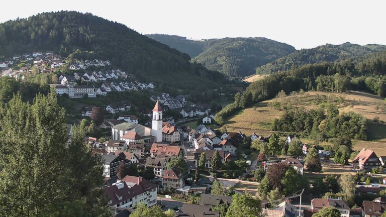 Dieses Bild zeigt eine Webcam-Aufnahme von Ottenhöfen, aufgenommen am Mittwoch, den 29.07.2026 um 07:40 Uhr