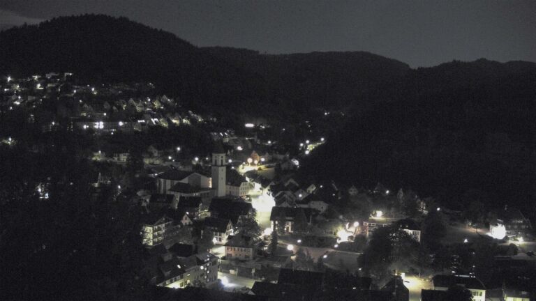 Dieses Bild zeigt eine Webcam-Aufnahme von Ottenhöfen, aufgenommen am Mittwoch, den 23.09.2026 um 23:30 Uhr