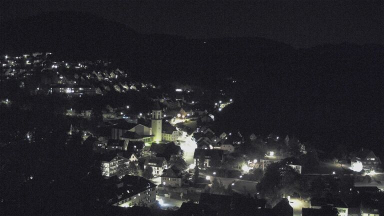 Dieses Bild zeigt eine Webcam-Aufnahme von Ottenhöfen, aufgenommen am Montag, den 07.09.2026 um 22:00 Uhr
