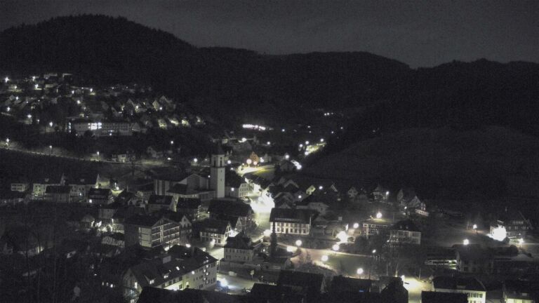 Dieses Bild zeigt eine Webcam-Aufnahme von Ottenhöfen, aufgenommen am Samstag, den 28.02.2026 um 01:00 Uhr
