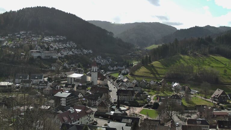 Dieses Bild zeigt eine Webcam-Aufnahme von Ottenhöfen, aufgenommen am Donnerstag, den 12.03.2026 um 11:00 Uhr