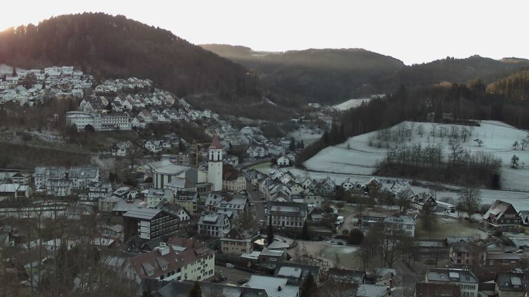 Dieses Bild zeigt eine Webcam-Aufnahme von Ottenhöfen, aufgenommen am Mittwoch, den 31.12.2025 um 09:10 Uhr