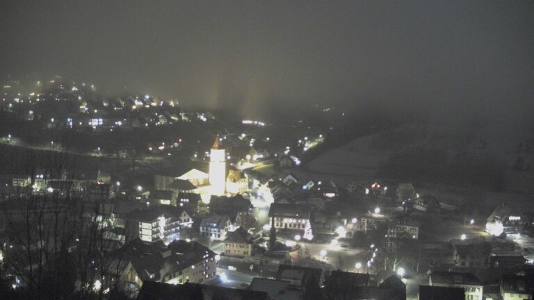 Dieses Bild zeigt eine Webcam-Aufnahme von Ottenhöfen, aufgenommen am Montag, den 29.12.2025 um 21:30 Uhr