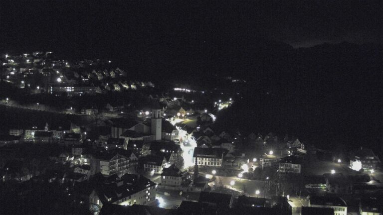 Dieses Bild zeigt eine Webcam-Aufnahme von Ottenhöfen, aufgenommen am Freitag, den 20.02.2026 um 23:30 Uhr