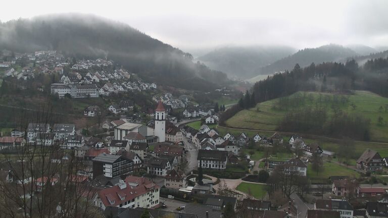 Dieses Bild zeigt eine Webcam-Aufnahme von Ottenhöfen, aufgenommen am Sonntag, den 29.03.2026 um 08:00 Uhr