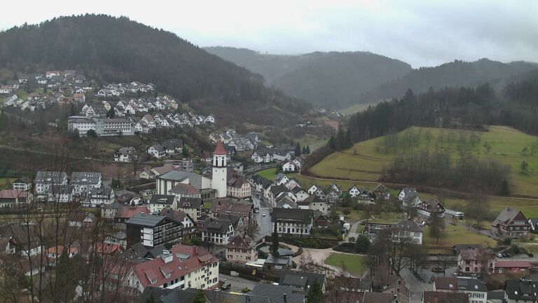 Dieses Bild zeigt eine Webcam-Aufnahme von Ottenhöfen, aufgenommen am Donnerstag, den 12.02.2026 um 11:10 Uhr