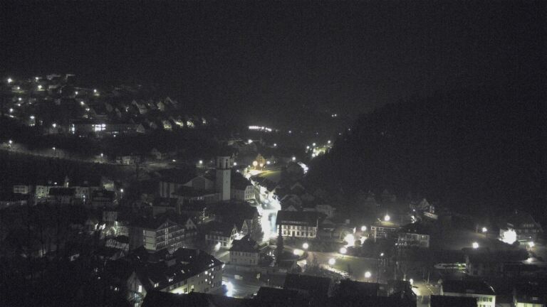 Dieses Bild zeigt eine Webcam-Aufnahme von Ottenhöfen, aufgenommen am Dienstag, den 24.02.2026 um 01:30 Uhr