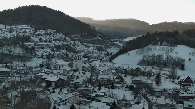 Dieses Bild zeigt eine Webcam-Aufnahme von Ottenhöfen, aufgenommen am Mittwoch, den 07.01.2026 um 09:10 Uhr