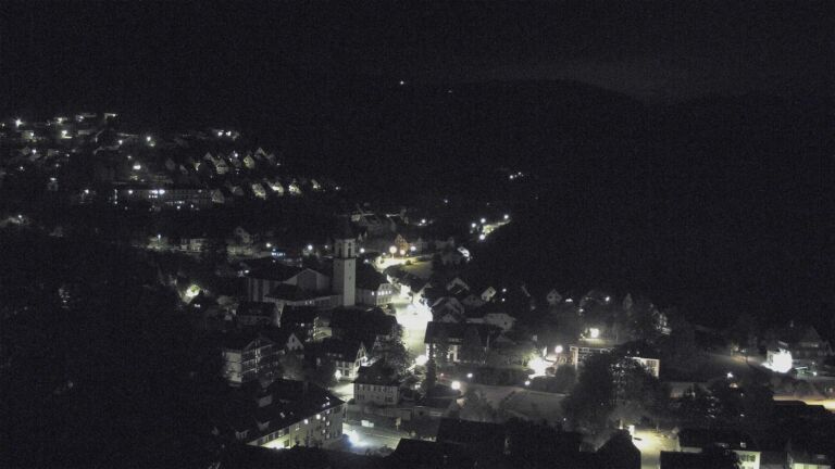 Dieses Bild zeigt eine Webcam-Aufnahme von Ottenhöfen, aufgenommen am Sonntag, den 11.10.2026 um 00:30 Uhr