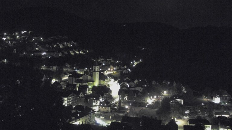 Dieses Bild zeigt eine Webcam-Aufnahme von Ottenhöfen, aufgenommen am Montag, den 12.10.2026 um 05:40 Uhr