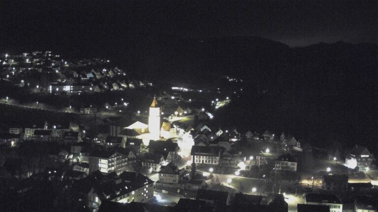 Dieses Bild zeigt eine Webcam-Aufnahme von Ottenhöfen, aufgenommen am Montag, den 16.03.2026 um 22:00 Uhr