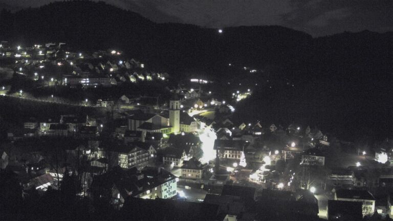 Dieses Bild zeigt eine Webcam-Aufnahme von Ottenhöfen, aufgenommen am Freitag, den 12.12.2025 um 05:50 Uhr