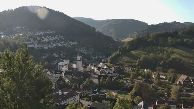 Dieses Bild zeigt eine Webcam-Aufnahme von Ottenhöfen, aufgenommen am Montag, den 05.10.2026 um 09:50 Uhr