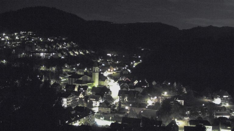 Dieses Bild zeigt eine Webcam-Aufnahme von Ottenhöfen, aufgenommen am Samstag, den 19.09.2026 um 20:50 Uhr