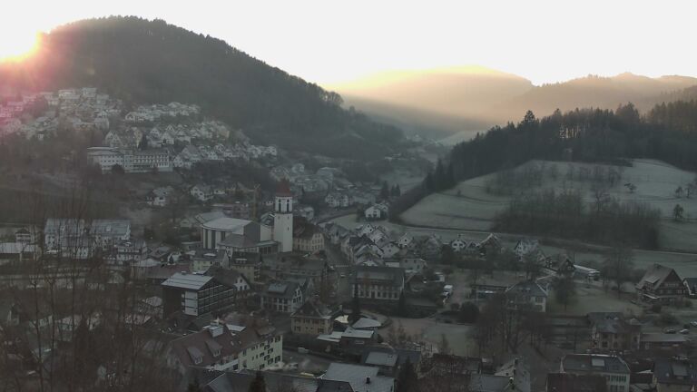 Dieses Bild zeigt eine Webcam-Aufnahme von Ottenhöfen, aufgenommen am Samstag, den 27.12.2025 um 09:20 Uhr